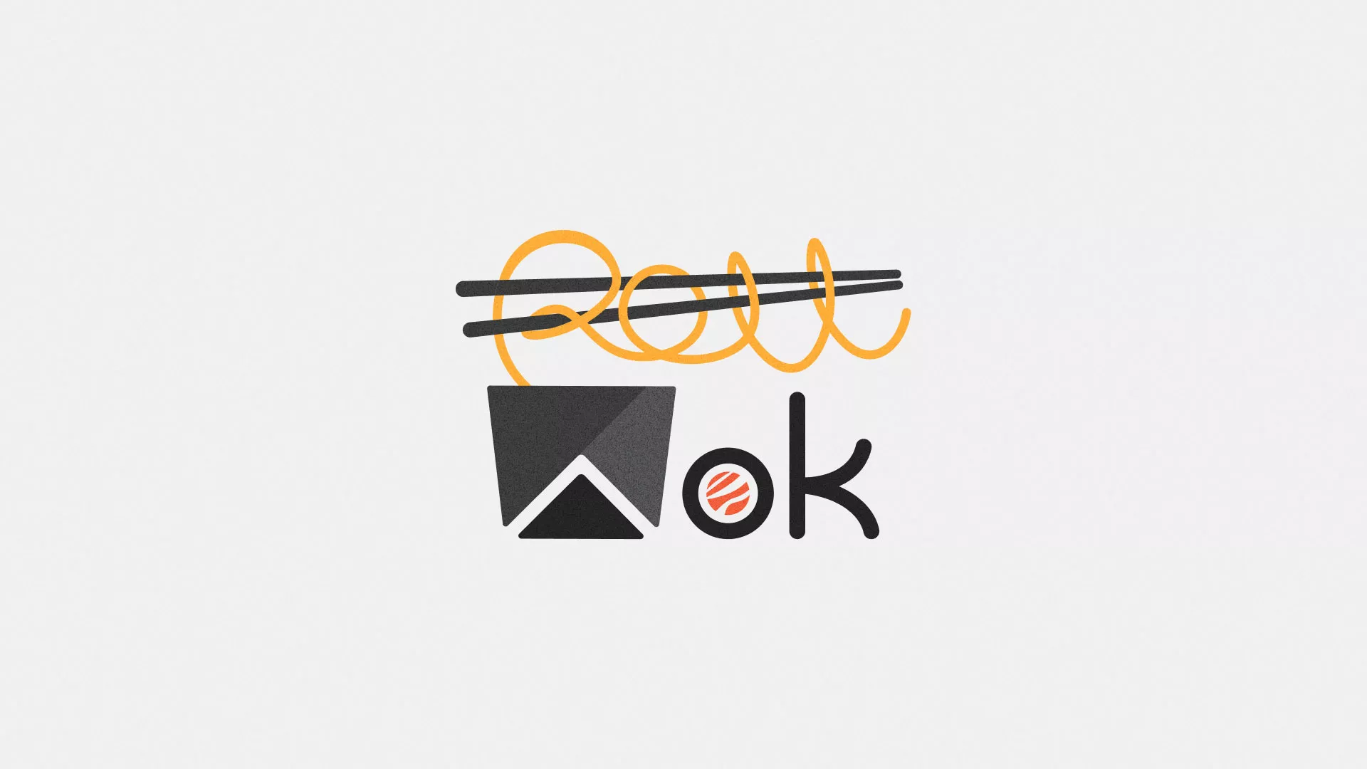 Разработка логотипа суши-бара «Roll Wok Club» в Кирове